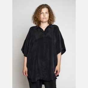 MERIAM SHIRT - cupro - caviar