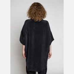 MERIAM SHIRT - cupro - caviar