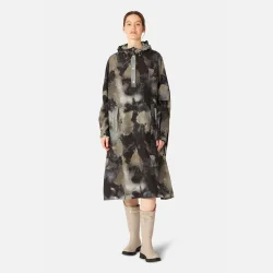 Regn Poncho - Moss Print