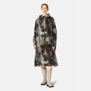 Regn Poncho - Moss Print