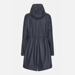 Rain 23 - lang parka regnfrakke - ombre blue