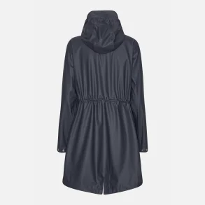Rain 23 - lang parka regnfrakke - ombre blue