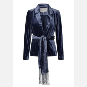 MALVADEA - VELOUR BLAZER imperial blue