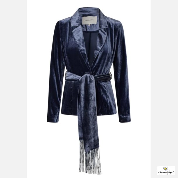 MALVADEA - VELOUR BLAZER imperial blue