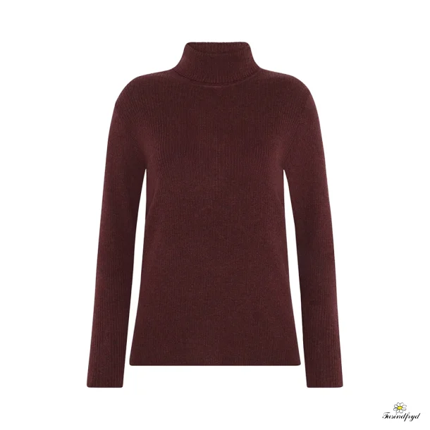Tilda - strik rullekravebluse - Spice