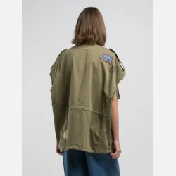 TWILL SHIRT WITH DRAWSTRING