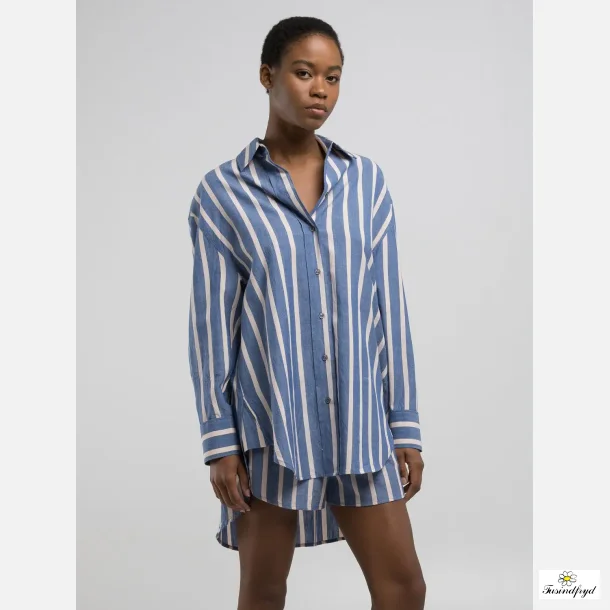 Relaxed skjorte - stribet