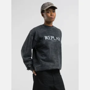 SWEATSHIRT med Replay logo - gr
