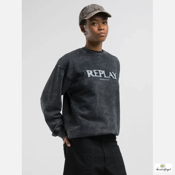 SWEATSHIRT med Replay logo - gr