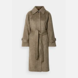 Hairy Wool Megan Coat - Four leaf clover