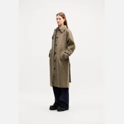 Hairy Wool Megan Coat - Four leaf clover