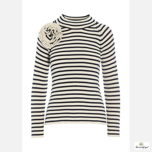 Blouse bloom - stribet - strik