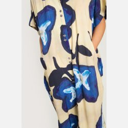 Haru FSC Kaftan kjole - bl/lysgul