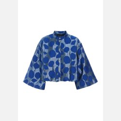 Flowerbomb kort jakke - Fresh Blue