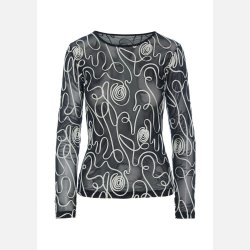 Twirl mesh mesh t-shirt