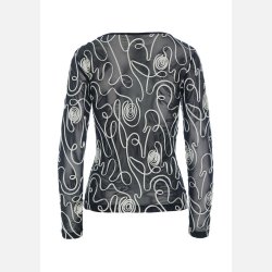 Twirl mesh mesh t-shirt