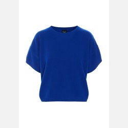 Cloud cashmere kortrmet bluse - Fresh blue