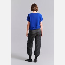 Cloud cashmere kortrmet bluse - Fresh blue