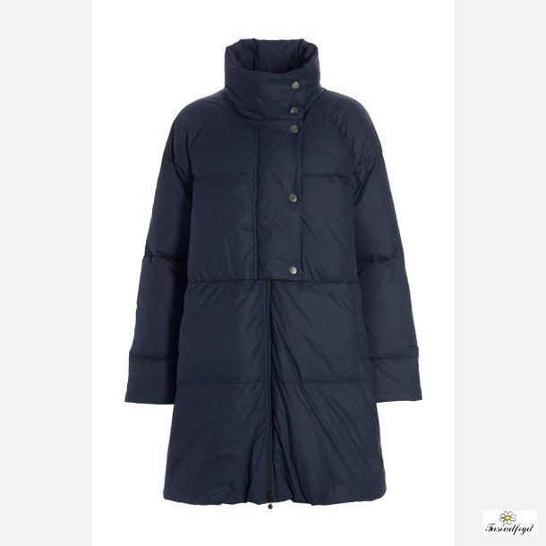 Feather down kort frakke - mrkebl