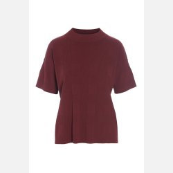 Saku kort�rmet bluse - maroon