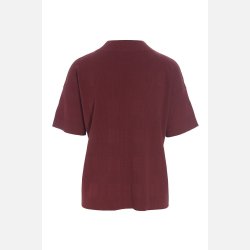 Saku kort�rmet bluse - maroon