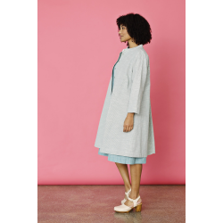 Kort kjole med striber 