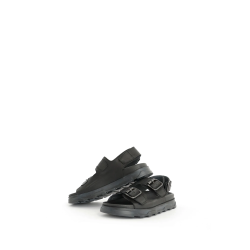 Sandal med dobbelt spndelukning - sort