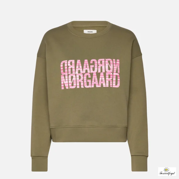 Organic Sweat Tilvina Sweatshirt - Martini Olive
