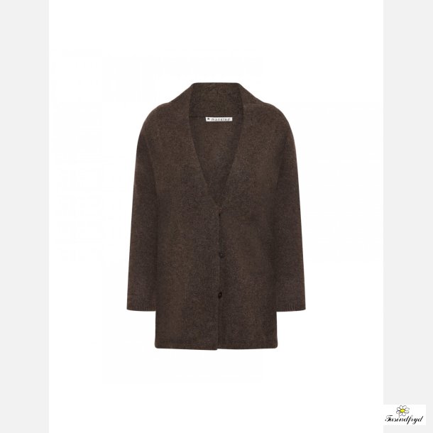 ZONIA yak - lang cardigan - brun