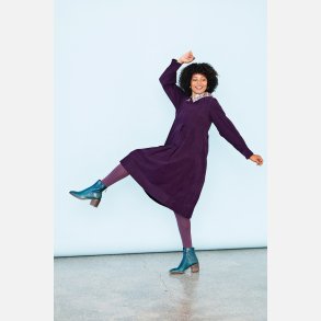 Kjole med lg i lilla babyfljl