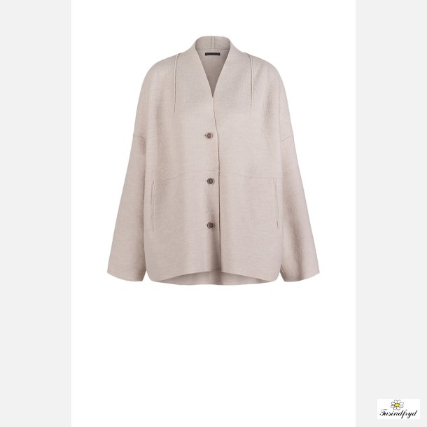 Jacket - boiled wool - ecru