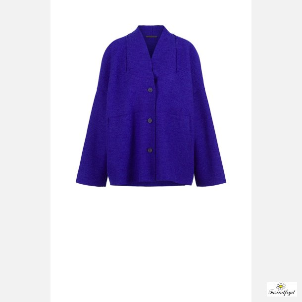 Jacket - boiled wool - clematis