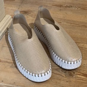 Tulipan plataeu sko - silver white